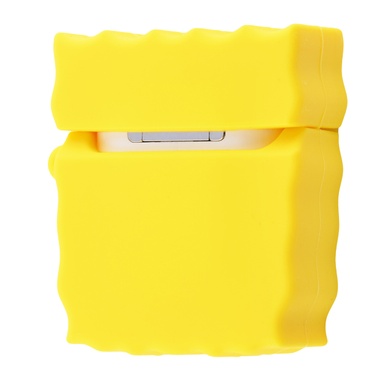 Силиконовый футляр SpongeBob series для наушников AirPods + кольцо Sponge Bob / Желтый