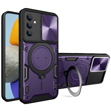 Ударопрочный чехол Bracket case with Magnetic для Samsung Galaxy M35 5G Purple