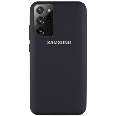 Чехол Silicone Cover Full Protective (AA) для Samsung Galaxy Note 20 Ultra Черный / Black