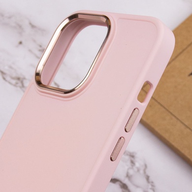 TPU чехол Bonbon Metal Style для Apple iPhone 13 Pro Max (6.7") Розовый / Light pink