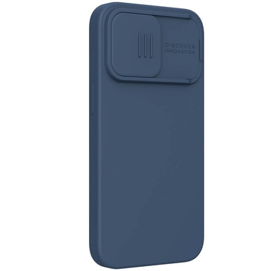 Силіконова накладка Nillkin Camshield Silky Magnetic для Apple iPhone 14 Pro (6.1"), Синий