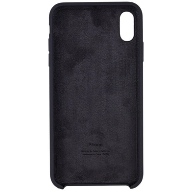 Чехол Silicone case (AAA) для Apple iPhone XS Max (6.5") Черный / Black