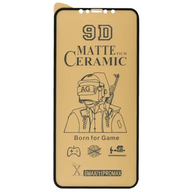 Защитная пленка Ceramics Matte 9D для Apple iPhone 12 Pro / 12 (6.1") Черный