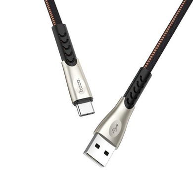 Дата кабель Hoco U48 USB to Type-C (2.4A) (1.2m) Черный
