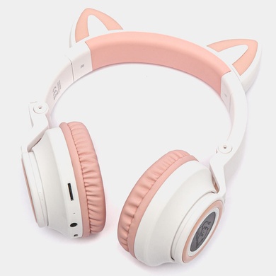Накладні бездротові навушники BOROFONE BO18 Cat ear, Белый