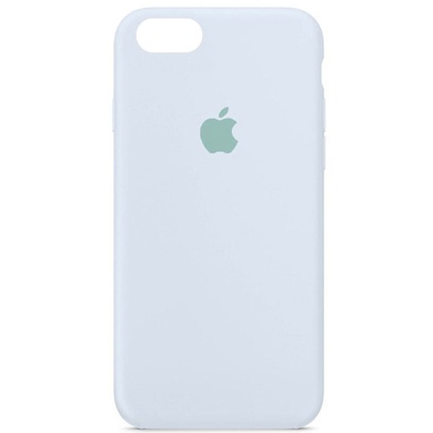 Чехол Silicone Case Full Protective (AA) для Apple iPhone SE (2020) Голубой / Cloud Blue