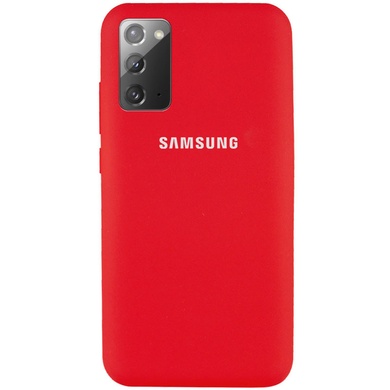 Чехол Silicone Cover Full Protective (AA) для Samsung Galaxy Note 20 Красный / Red