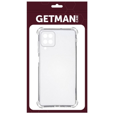 TPU чохол GETMAN Ease logo посилені кути для Samsung Galaxy A22 4G, Безбарвний (прозорий)