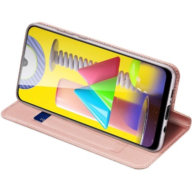 Чохол-книга Dux Ducis з кишенею для візиток для Samsung Galaxy M31s, Rose Gold