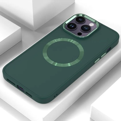 TPU чохол Bonbon Metal Style with MagSafe для OnePlus 9, Зелений / Army green