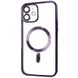 TPU чехол Fibra Chrome with MagSafe для Apple iPhone 12 (6.1") Purple