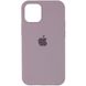 Чехол Silicone Case Full Protective (AA) для Apple iPhone 12 Pro / 12 (6.1") Серый / Lavender