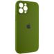 Чохол Silicone Case Full Camera Protective (AA) для Apple iPhone 12 Pro Max (6.7"), Зеленый / Dark Olive