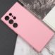 Чехол Silicone Cover Lakshmi Full Camera (AAA) для Samsung Galaxy S24 Ultra Розовый / Light pink