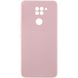 Чохол Silicone Cover Lakshmi Full Camera (AAA) для Xiaomi Redmi Note 9 / Redmi 10X, Рожевий / Pink Sand