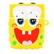 Силіконовий футляр SpongeBob series для навушників AirPods + кільце, Sponge Bob / Желтый