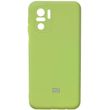 Чехол Silicone Cover Full Camera (AA) для Xiaomi Redmi Note 10 / Note 10s Мятный / Mint