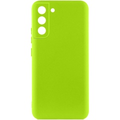 Чохол Silicone Cover Lakshmi Full Camera (A) для Samsung Galaxy S21 FE, Салатовый / Neon Green