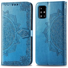 Шкіряний чохол (книжка) Art Case з візитницею для Samsung Galaxy A71, Синий