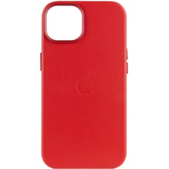 Шкіряний чохол Leather Case (AA Plus) with MagSafe для Apple iPhone 12 Pro / 12 (6.1"), Crimson