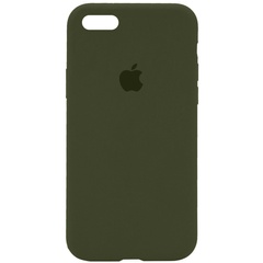 Чехол Silicone Case Full Protective (AA) для Apple iPhone 7 / 8 / SE (2020) (4.7") Зеленый / Dark Olive