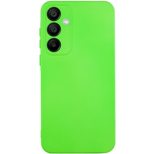 Чехол TPU GETMAN Liquid Silk Full Camera для Samsung Galaxy S24 FE Салатовый / Neon Green