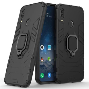 Ударопрочный чехол Transformer Ring for Magnet для Huawei P Smart (2019) Черный / Soul Black