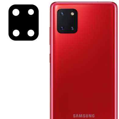Гнучке захисне скло 0.18mm на камеру (тех.пак) Samsung Galaxy Note 10 Lite (A81), Чорний