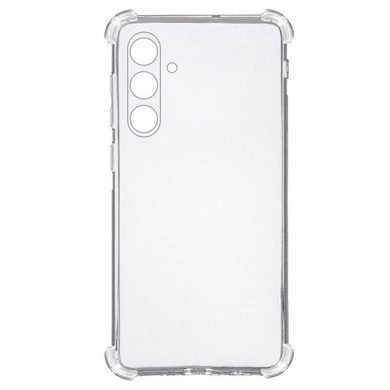 TPU чохол GETMAN Ease logo посилені кути Full Camera для Samsung Galaxy S24 FE, Безбарвний (прозорий)