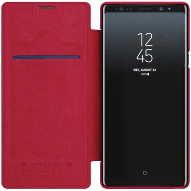 Кожаный чехол (книжка) Nillkin Qin Series для Samsung Galaxy Note 9 Красный