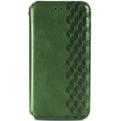Шкіряний чохол книжка GETMAN Cubic (PU) для Xiaomi Poco M3, Зеленый