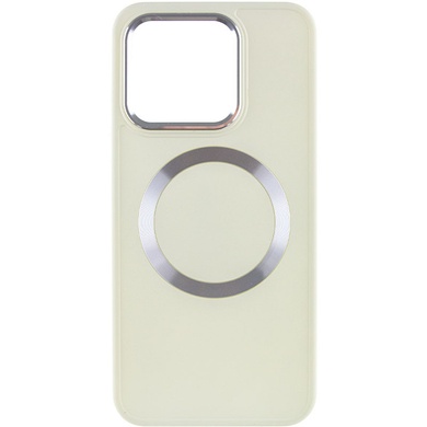 TPU чохол Bonbon Metal Style with MagSafe для Xiaomi 14, Білий / White