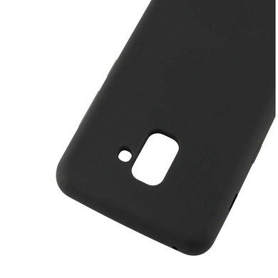Чехол Silicone Cover without Logo (AA) для Samsung A730 Galaxy A8+ (2018), Черный / Black