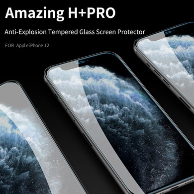 Захисне скло Nillkin (H+ PRO) для Apple iPhone 12 mini (5.4"), Прозорий