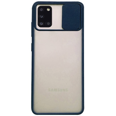 Чохол Camshield mate TPU зі шторкою для камери для Samsung Galaxy A31, Синий