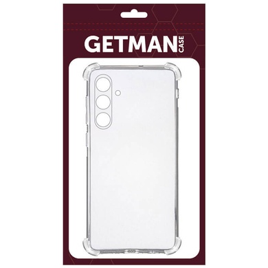 TPU чехол GETMAN Ease logo усиленные углы Full Camera для Samsung Galaxy S24 FE Бесцветный (прозрачный)