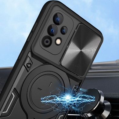 Удароміцний чохол Bracket case with Magnetic для Samsung Galaxy A52 4G/A52 5G/A52s, Black