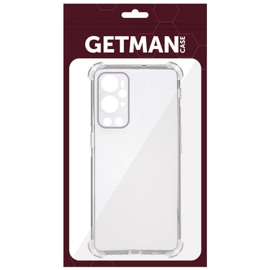 TPU чехол GETMAN Ease logo усиленные углы Full Camera для OnePlus 9 Бесцветный (прозрачный)