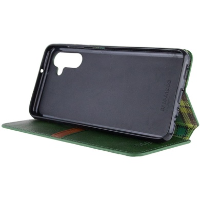 Шкіряний чохол книжка GETMAN Cubic (PU) для Samsung Galaxy A15 4G/5G, Зеленый
