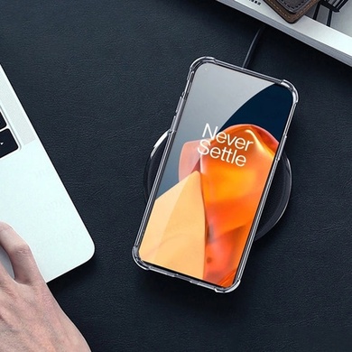 TPU чехол GETMAN Ease logo усиленные углы Full Camera для OnePlus 9 Бесцветный (прозрачный)