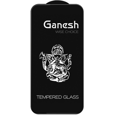 Защитное стекло Ganesh (Full Cover) для Apple iPhone 12 Pro / 12 (6.1") Черный