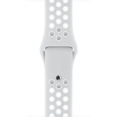 Ремешок Sport Design для Apple watch 38mm / 40mm, Сірий / Білий