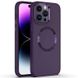 TPU чохол Bonbon Metal Style with MagSafe для Apple iPhone 11 (6.1"), Фиолетовый / Dark purple