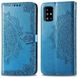 Кожаный чехол (книжка) Art Case с визитницей для Samsung Galaxy A71 Синий