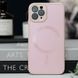 Чехол TPU+Glass Sapphire Midnight with MagSafe для Apple iPhone 12 Pro (6.1") Розовый / Pink Sand