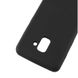 Чехол Silicone Cover without Logo (AA) для Samsung A730 Galaxy A8+ (2018), Черный / Black
