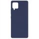 Чехол Silicone Cover Full without Logo (A) для Samsung Galaxy A42 5G, Синий / Midnight Blue