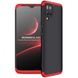 Пластикова накладка GKK LikGus 360 градусів (opp) для Samsung Galaxy A12, Черный / Красный