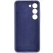 Чехол Silicone Cover Lakshmi Full Camera (AAA) для Samsung Galaxy S24 FE Темно-синий / Midnight blue