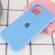 Чехол Silicone Case Full Protective (AA) для Apple iPhone 11 Pro Max (6.5") Голубой / Cornflower